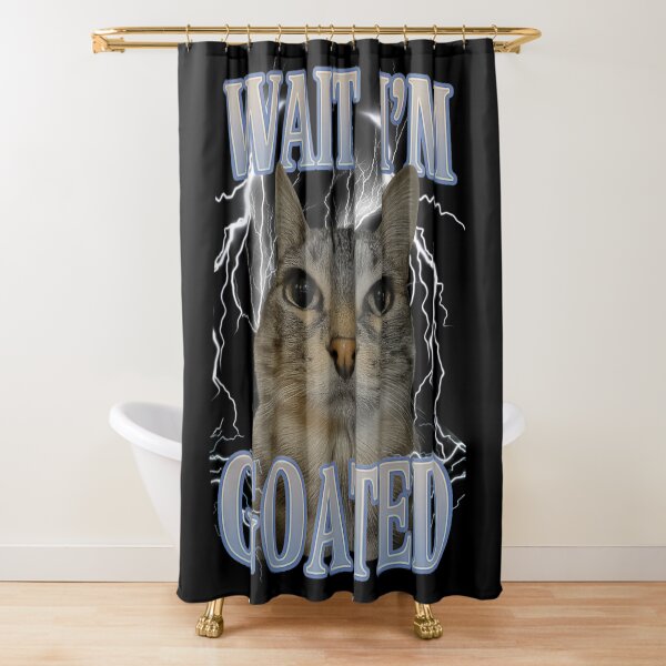 Item preview, Wait I'm Goated Funny Cat Lightning Meme Gen Z Slang Art designed and sold by Serene woods.