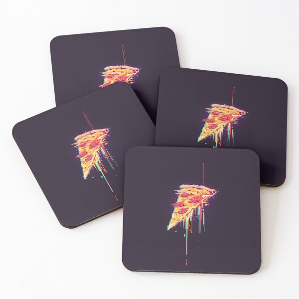Item preview, Vibrant Cyber Glitch Pizza Slice designed and sold by Christian Weiss.