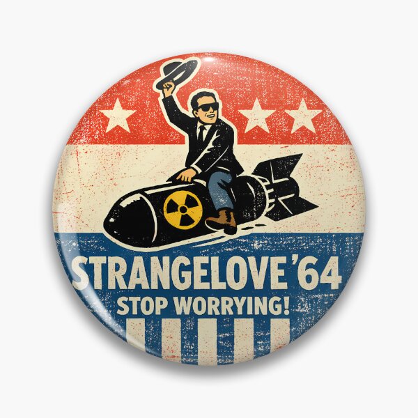 Item preview, Retro Nuclear Peace Political Button designed and sold by agearb.