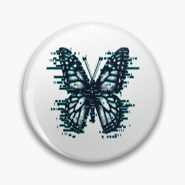 Item preview, Modern Glitch butterfly illustration designed and sold by CeliaZnx.