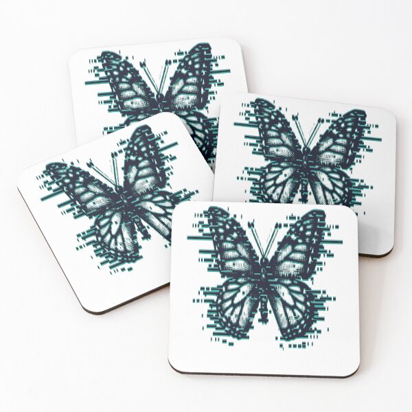 Item preview, Modern Glitch butterfly illustration designed and sold by CeliaZnx.