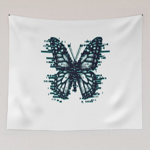 Item preview, Modern Glitch butterfly illustration designed and sold by CeliaZnx.