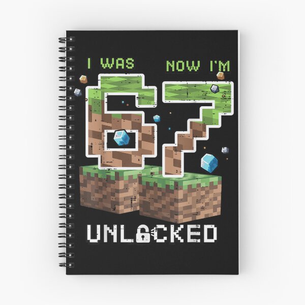 Item preview, I Was 5 Now I am 6 Unlocked Minecraft Birthday Boy designed and sold by Serene woods.
