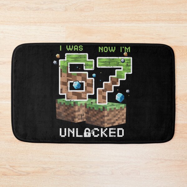 Item preview, I Was 5 Now I am 6 Unlocked Minecraft Birthday Boy designed and sold by Serene woods.