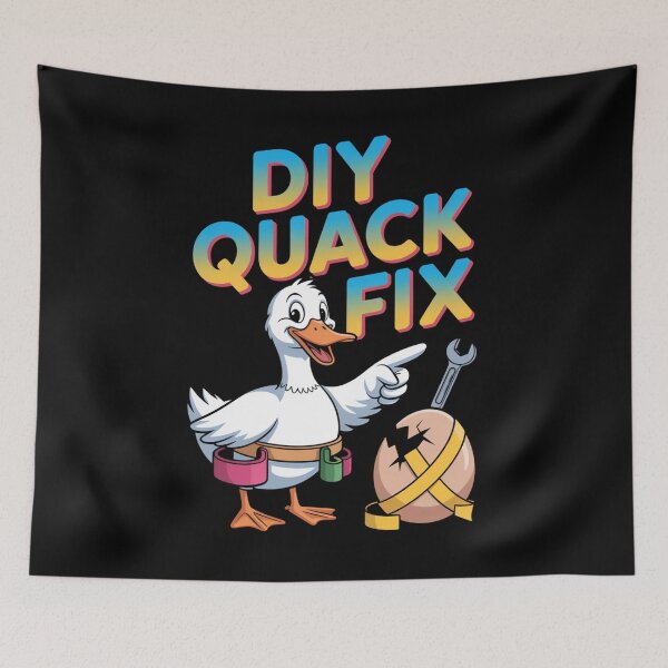 Item preview, Quack Tape  - repair-tape - field repair humor - temporary fix club - patch notes humor - hotfix engineer joke - maintenance crew - workshop life funny - overlanding repair - maker space  designed and sold by JansenGS.