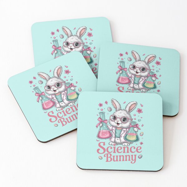 Item preview, Science Bunny - Cute Easter STEM Lab Flasks with Bows designed and sold by Design_Your_Day.