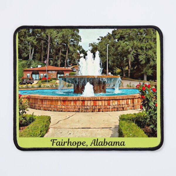 Item preview, Fairhope Municipal Pier Fountain Fairhope Alabama designed and sold by Janna Perry Designs.