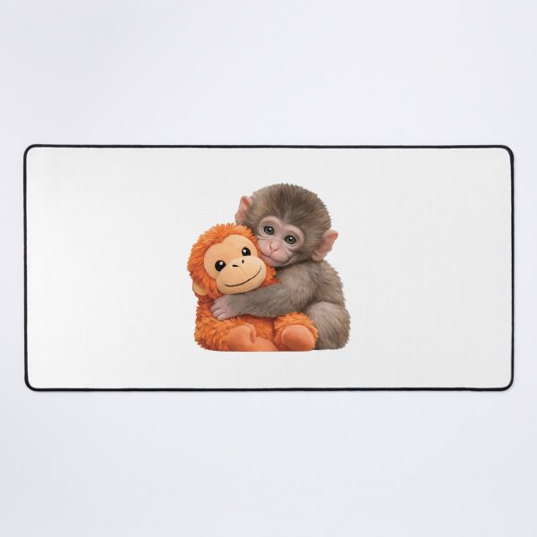 Item preview, Viral Baby Monkey, Cute Punch the Monkey, Famous Zoo Monkey, Cute Monkey Holding Plush Toy, Monkey Punch Baby designed and sold by Kovav.