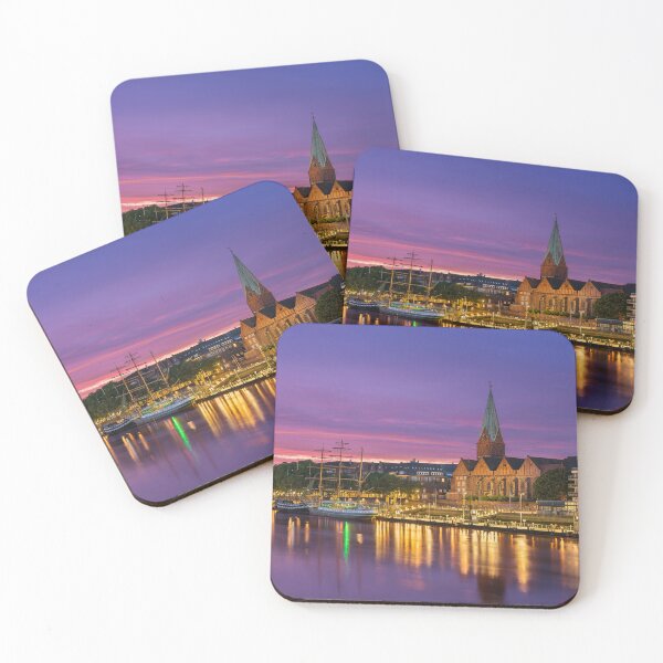 Item preview, Schlachte in Bremen, Germany at sunset designed and sold by Michael Abid.
