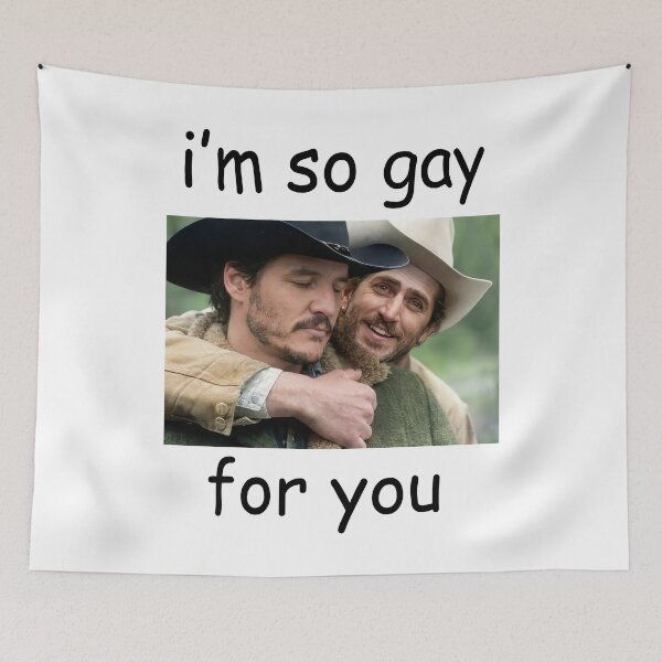 Item preview, I'm So Gay Pedro Pascal and Rafael Olarra  designed and sold by Angryblu3.