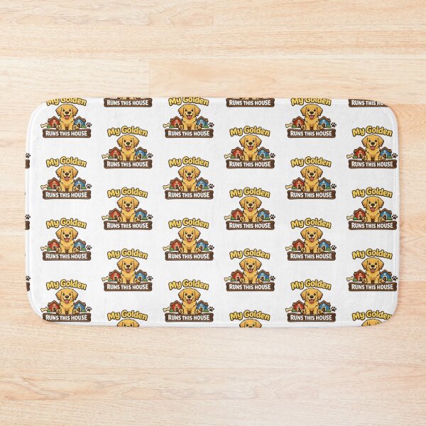 Item preview, My Golden Runs This House Golden Retriever Gift designed and sold by WildVista.