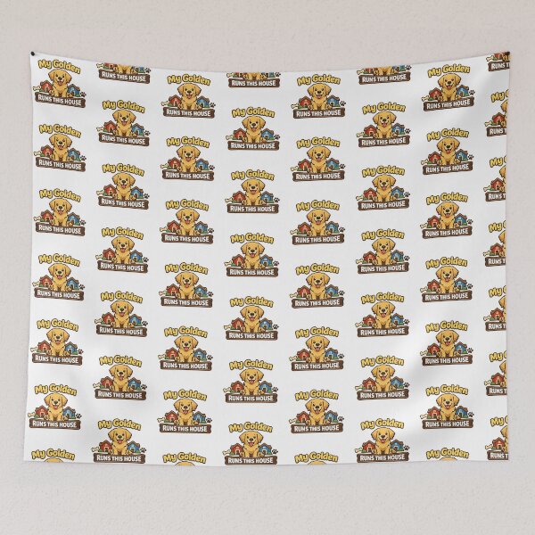 Item preview, My Golden Runs This House Golden Retriever Gift designed and sold by WildVista.