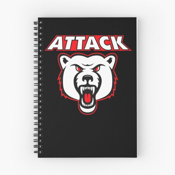 Item preview, The Attack Sports Team Logo - Mean Growling Bear Graphic  designed and sold by ichourshop.