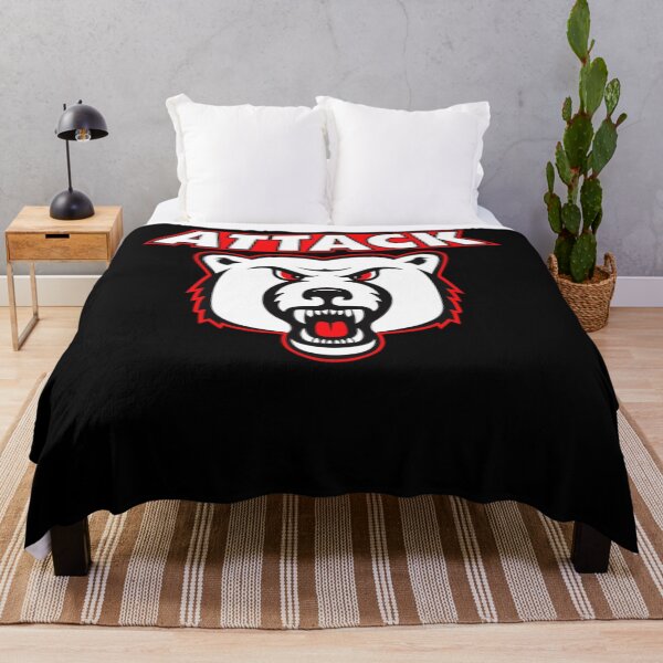 Item preview, The Attack Sports Team Logo - Mean Growling Bear Graphic  designed and sold by ichourshop.