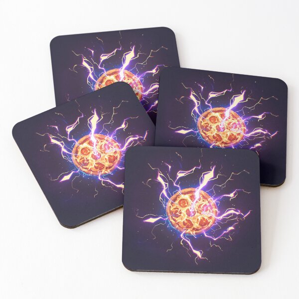 Item preview, Electric Lightning Charged Pizza Burst designed and sold by Christian Weiss.
