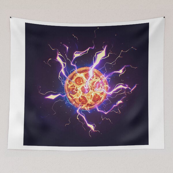 Item preview, Electric Lightning Charged Pizza Burst designed and sold by Christian Weiss.