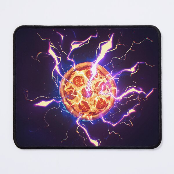 Item preview, Electric Lightning Charged Pizza Burst designed and sold by Christian Weiss.