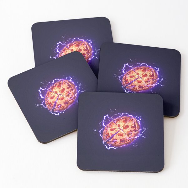 Item preview, Neon Shockwave Pepperoni Pizza designed and sold by Christian Weiss.