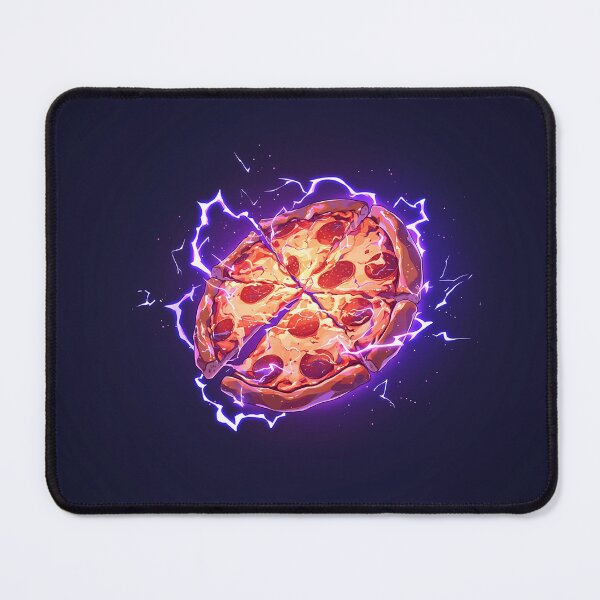 Item preview, Neon Shockwave Pepperoni Pizza designed and sold by Christian Weiss.