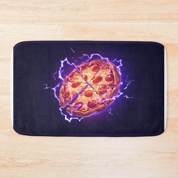 Item preview, Neon Shockwave Pepperoni Pizza designed and sold by Christian Weiss.