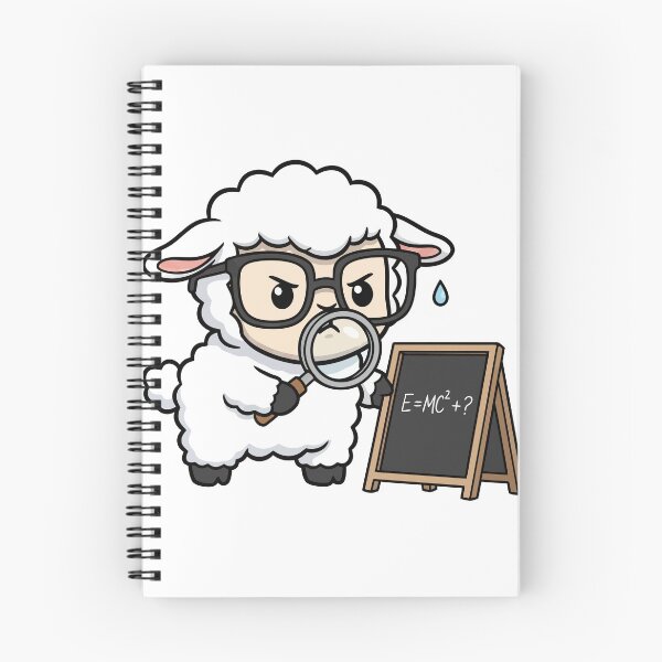 Item preview, Genius Scientist Sheep Solving Physics designed and sold by mkilpt.