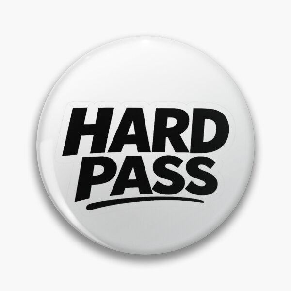 Item preview, Hard Pass Sticker – Minimal Sarcastic Quote designed and sold by Talkdesign.