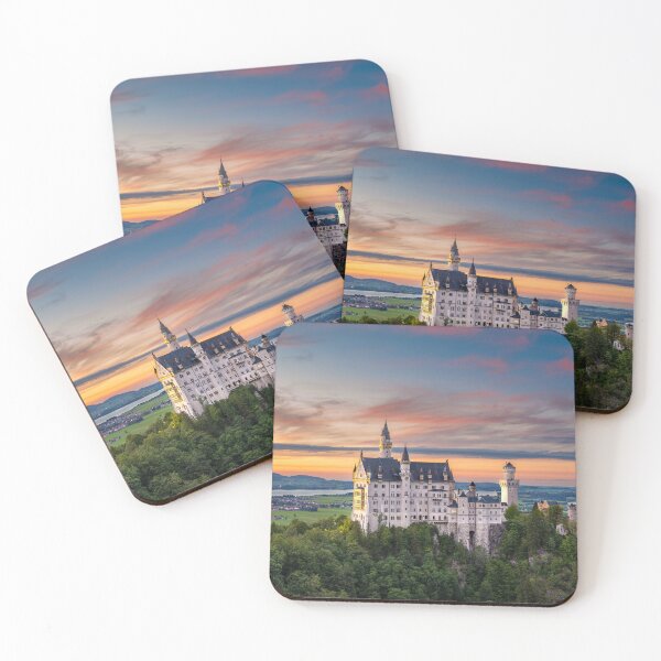 Item preview, Neuschwanstein Castle in Germany at sunset designed and sold by Michael Abid.