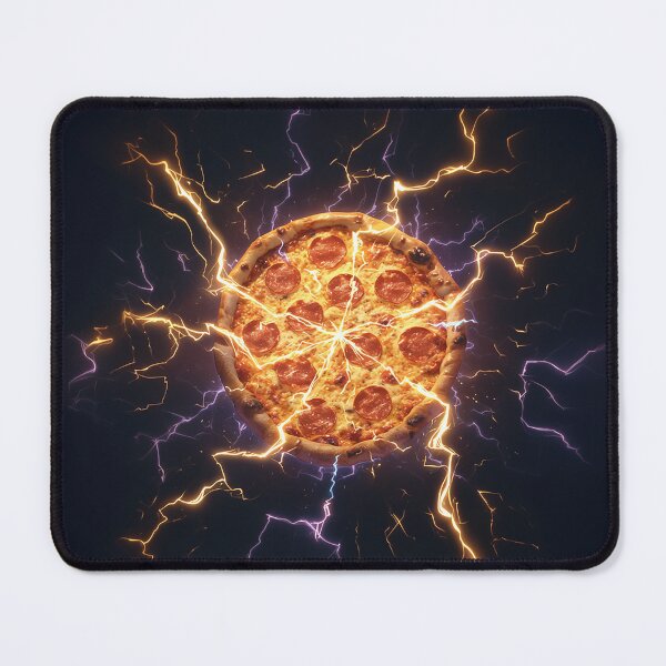 Item preview, Thunderstorm Powered Pizza Slice designed and sold by Christian Weiss.