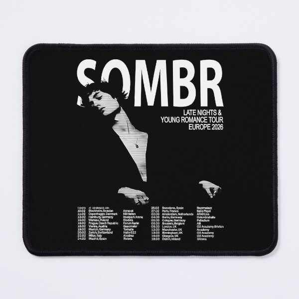 Item preview, Sombr Europe Tour 2026 designed and sold by Yebulla.