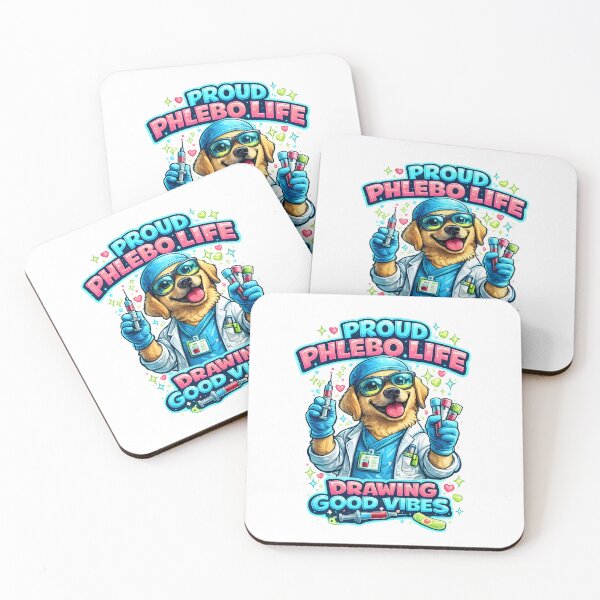 Item preview, Proud Phlebo Life Drawing Good Vibes – Cute Dog Phlebotomist Design designed and sold by ClinicalHubs.