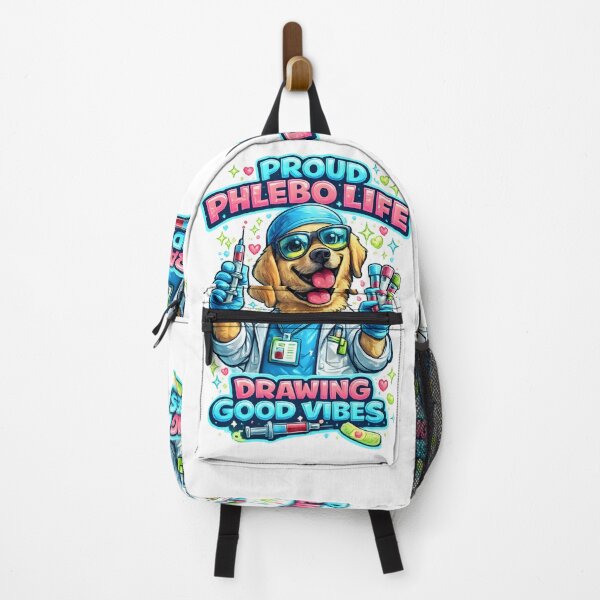 Item preview, Proud Phlebo Life Drawing Good Vibes – Cute Dog Phlebotomist Design designed and sold by ClinicalHubs.