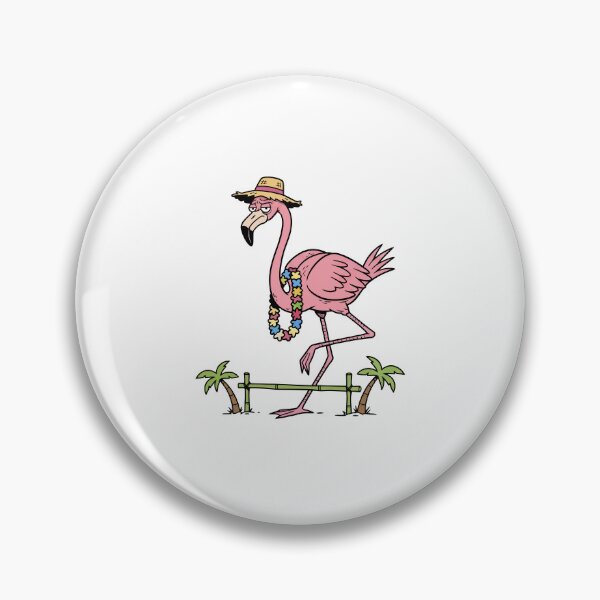 Item preview, Grumpy Flamingo on Tropical Vacation designed and sold by mkilpt.