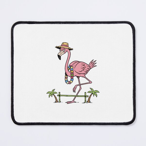Item preview, Grumpy Flamingo on Tropical Vacation designed and sold by mkilpt.