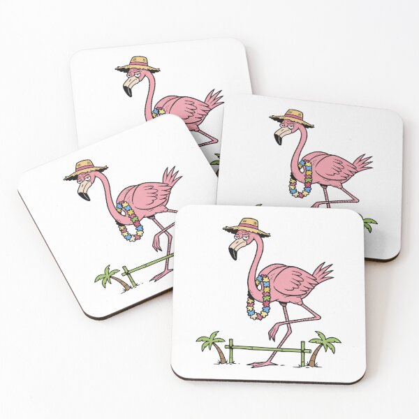Item preview, Grumpy Flamingo on Tropical Vacation designed and sold by mkilpt.