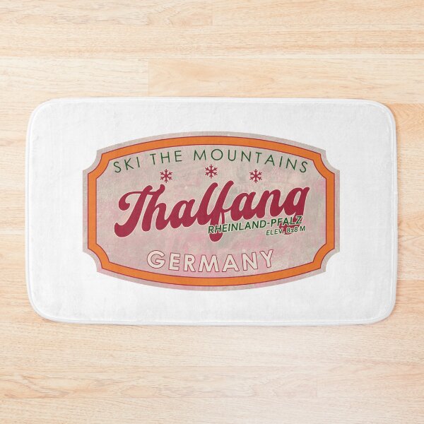 Item preview, Thalfang, Germany, Rheinland-Pfalz, Ski, textured skiing badge designed and sold by Wanderful-roads.