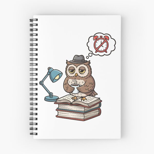 Item preview, Tired Night Owl Professor Drinking Coffee designed and sold by mkilpt.