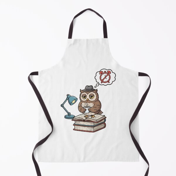 Item preview, Tired Night Owl Professor Drinking Coffee designed and sold by mkilpt.