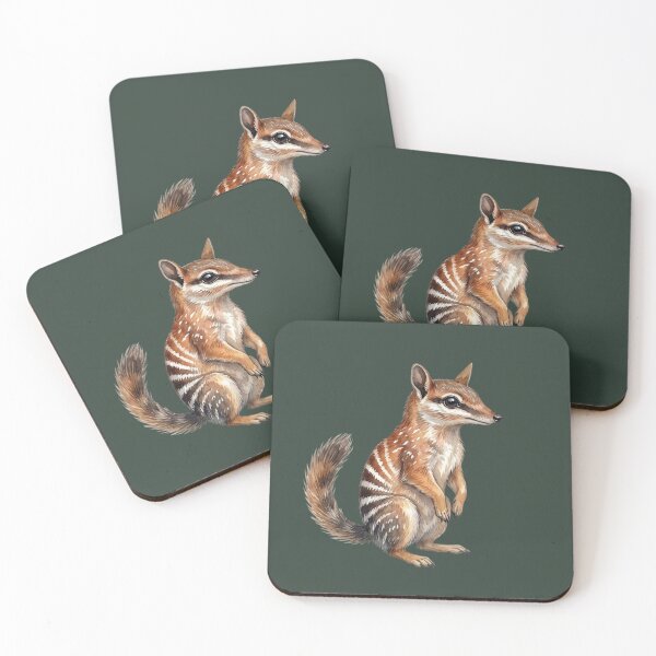 Item preview, Cute Numbat Illustration - Western Australia Banded Anteater Wildlife Art designed and sold by Wennebabs.