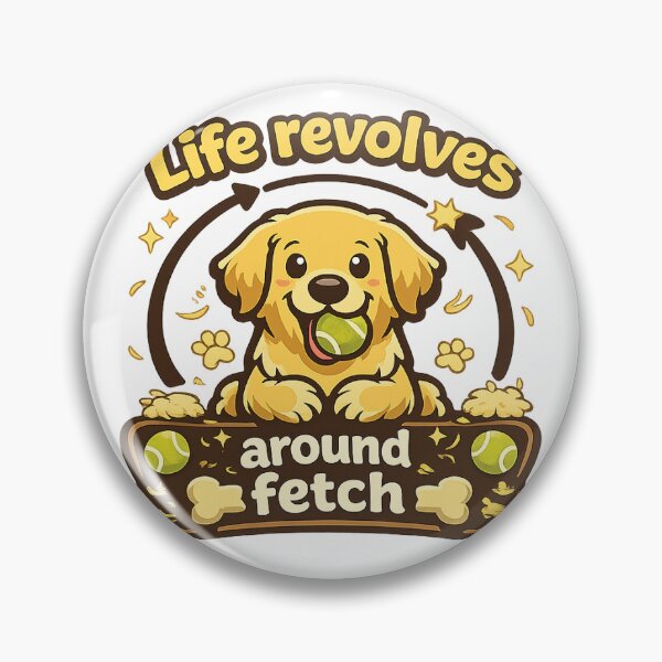 Item preview, Life Revolves Around Fetch Golden Retriever Gift designed and sold by WildVista.