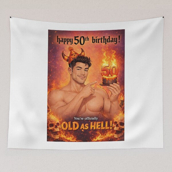 Item preview, Happy 50th Birthday Old as Hell Funny 50th designed and sold by Aryabek.
