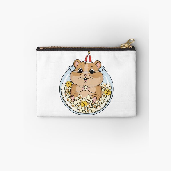 Item preview, Rich Hamster Eating Popcorn in Money Bowl designed and sold by mkilpt.