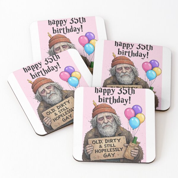 Item preview, Happy 35th Birthday Old Dirty and Hopelessly Gay designed and sold by Aryabek.