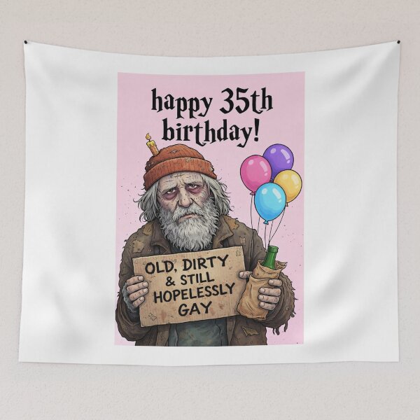 Item preview, Happy 35th Birthday Old Dirty and Hopelessly Gay designed and sold by Aryabek.