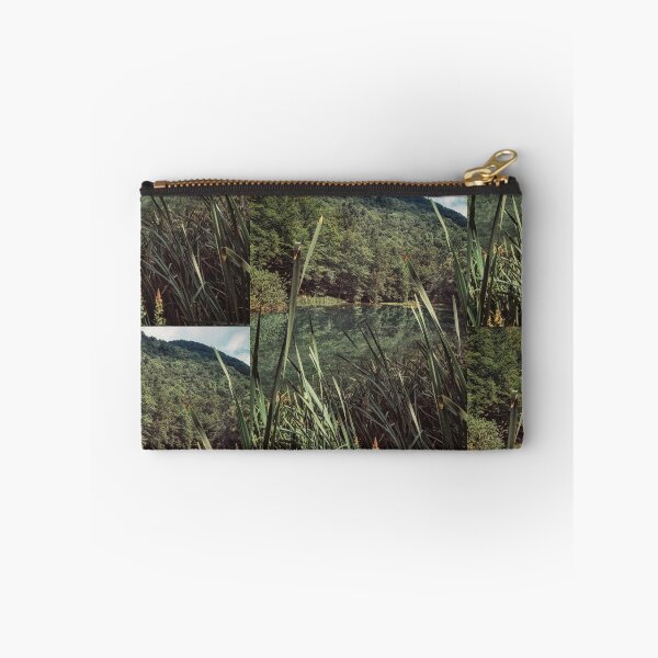 Item preview, Hidden Mountain Lake | Emerald Forest Reflection | Serene Wild Nature Photography designed and sold by SergioMiklos.