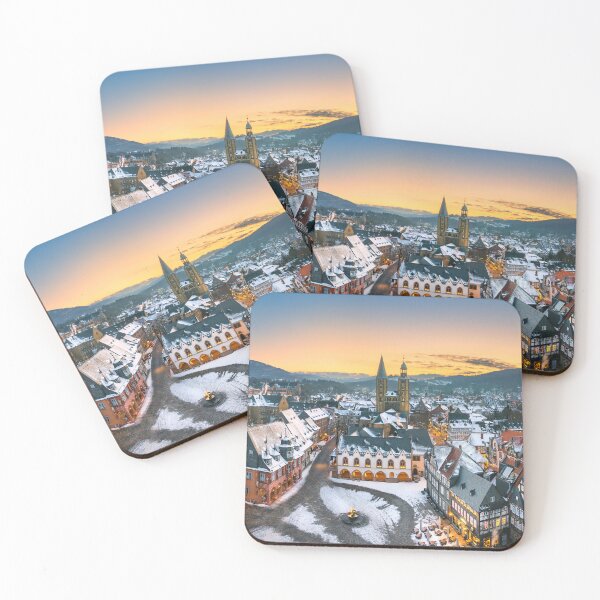 Item preview, Winter sunset panorama of Goslar, Germany designed and sold by Michael Abid.