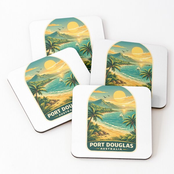 Item preview, Port Douglas Queensland Australia Four Mile Beach Coral Sea Daintree Rainforest Great Barrier Reef Sunset designed and sold by Aryabek.