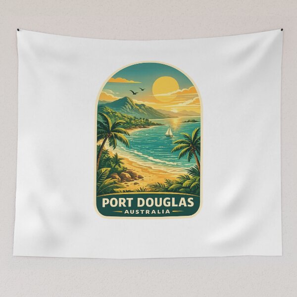 Item preview, Port Douglas Queensland Australia Four Mile Beach Coral Sea Daintree Rainforest Great Barrier Reef Sunset designed and sold by Aryabek.