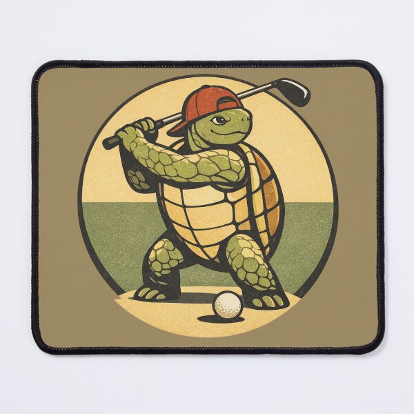 Item preview, Funny Golf Turtle Swing – Active Summer Vibes designed and sold by SilentPowerArt.