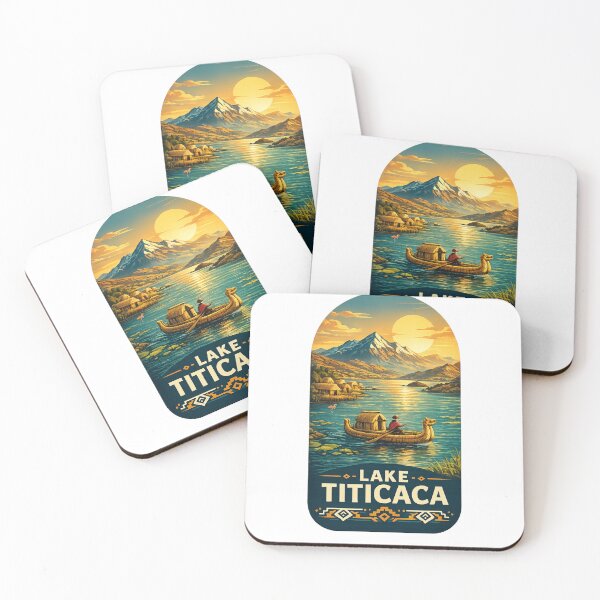 Item preview, Lake Titicaca Peru Bolivia Andes Altiplano Uros Reed Boats Isla del Sol Golden Sunset designed and sold by Aryabek.