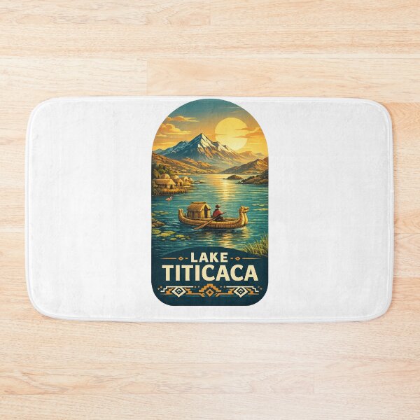 Item preview, Lake Titicaca Peru Bolivia Andes Altiplano Uros Reed Boats Isla del Sol Golden Sunset designed and sold by Aryabek.